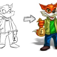Fox Recycling Mascot