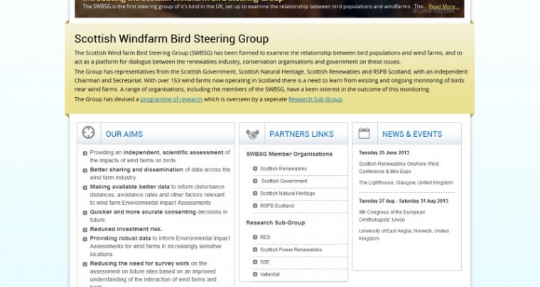 Scottish Windfarm Bird Steering Group
